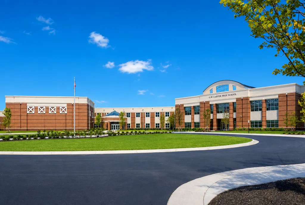 G.W. Carver High School building in Columbus, Georgia